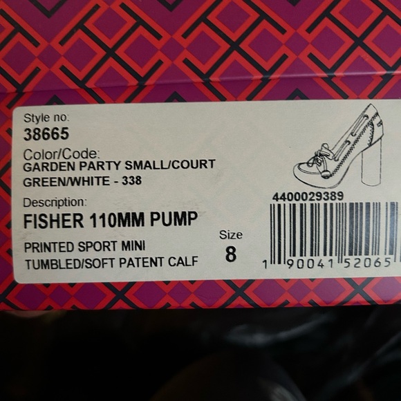 Authentic Tory Burch Stack Heel Shoe - Picture 2 of 4